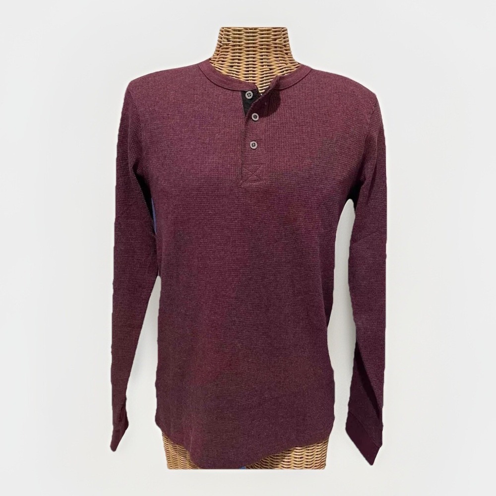 Avalanche Men's Long Sleeve Sleepwear - Burgundy - Size Medium **MSRP $65**